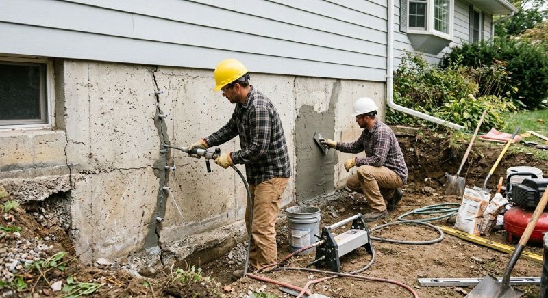 Basement Foundation Repair in Stanwood, MI