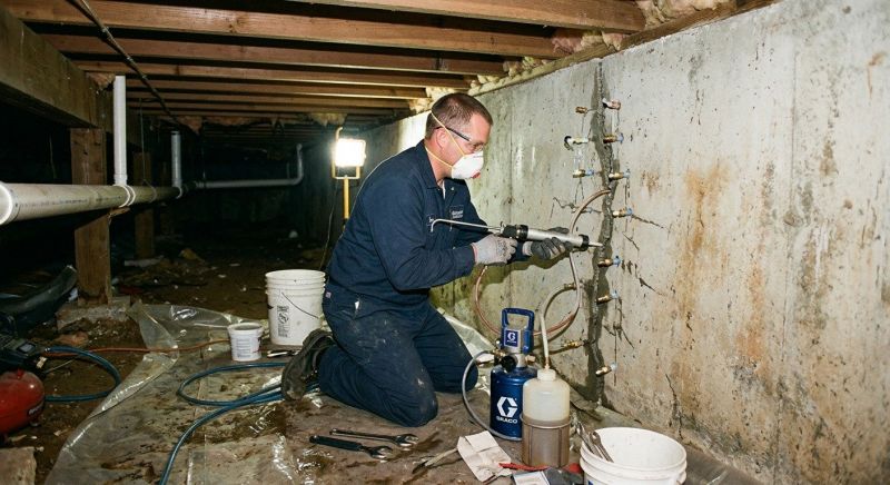 Basement Foundation Repair in Stanwood, MI