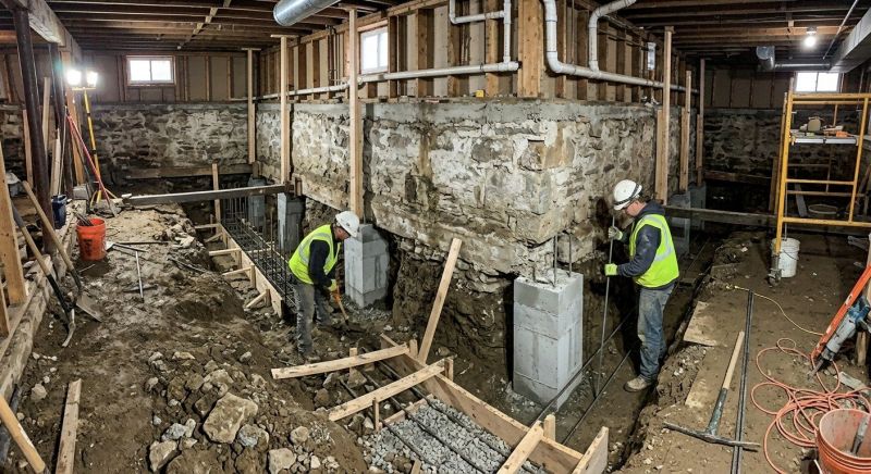 Basement Underpinning in Newaygo, MI