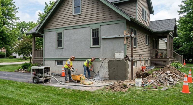 Concrete Foundation Repair in Fremont, MI