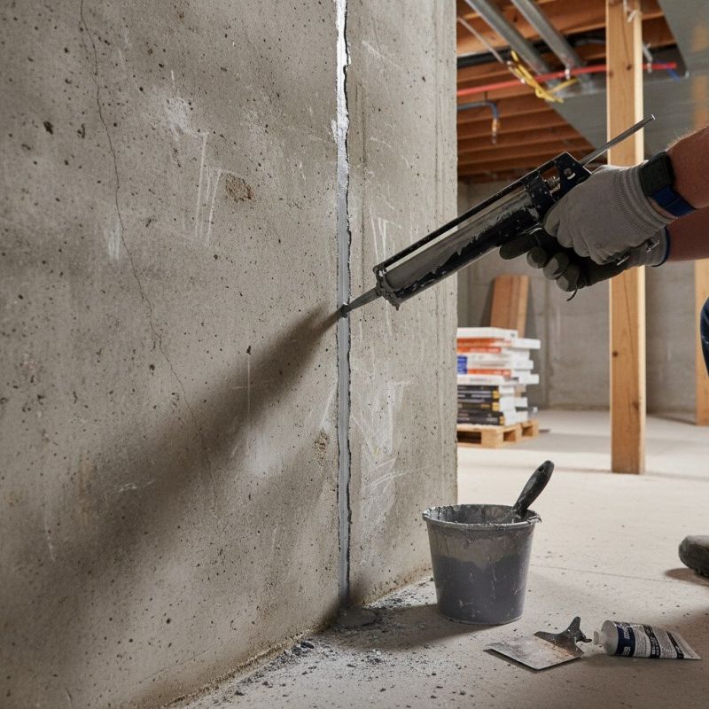 Cracked Basement Floor Repair in Newaygo, MI