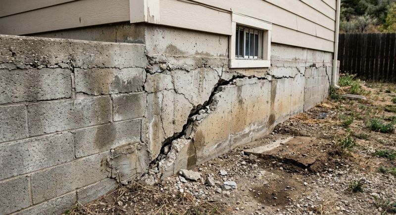 Cracked Foundation Repair in Cedar Springs, MI