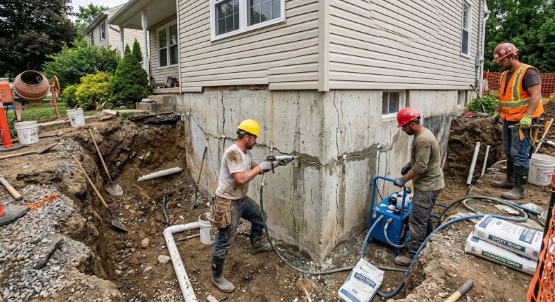 Cracked Foundation Repair in Morley, MI