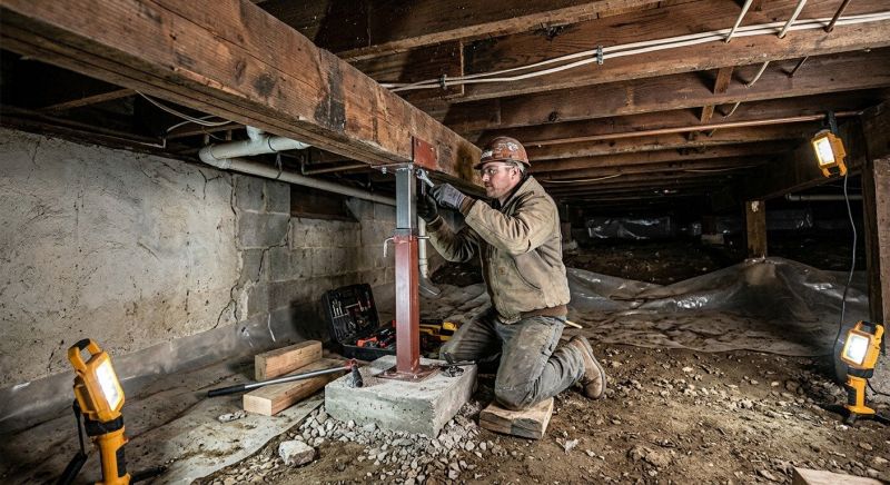Crawl Space Leveling in Newaygo, MI