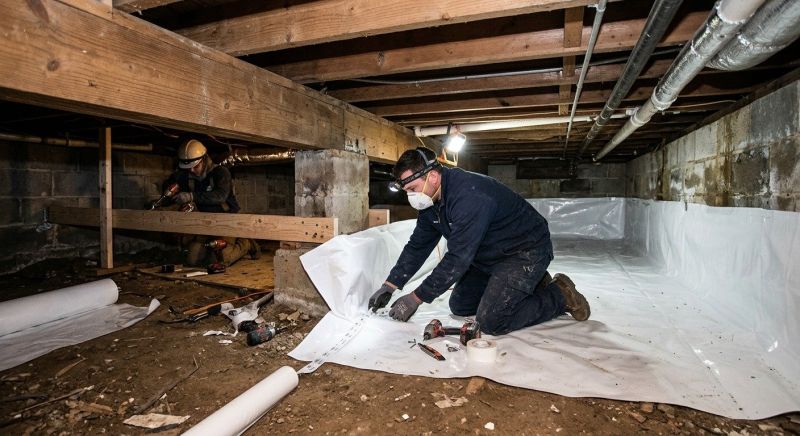 Crawl Space Leveling in Newaygo, MI