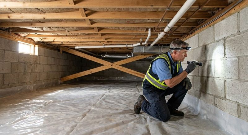 Crawl Space Leveling in Newaygo, MI
