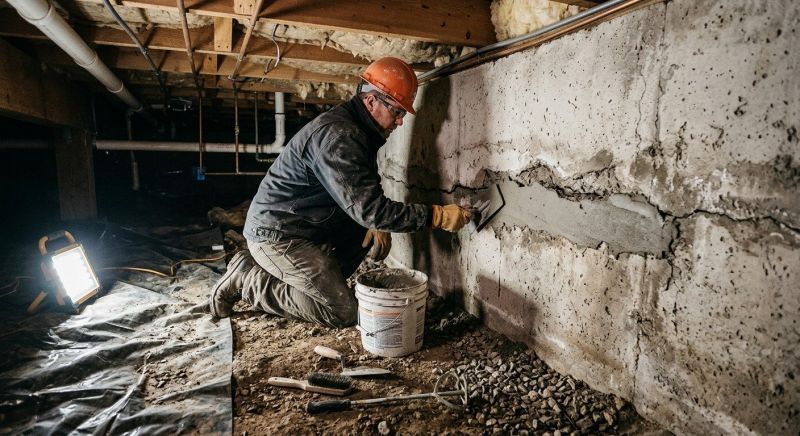 Crawlspace Foundation Repair in Cedar Springs, MI