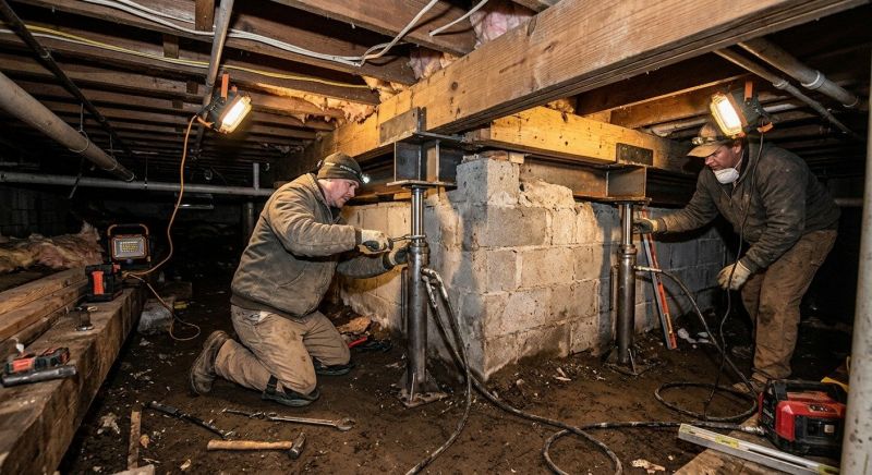 Crawlspace Foundation Repair in Cedar Springs, MI