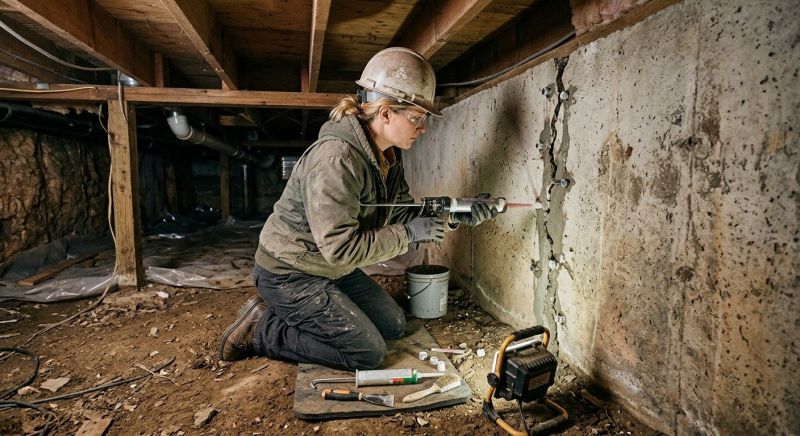 Crawlspace Foundation Repair in Sparta, MI