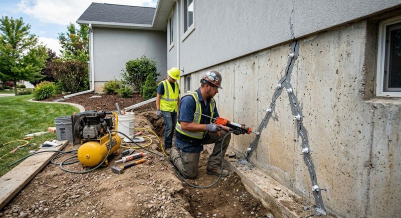 Exterior Foundation Repair in Newaygo, MI