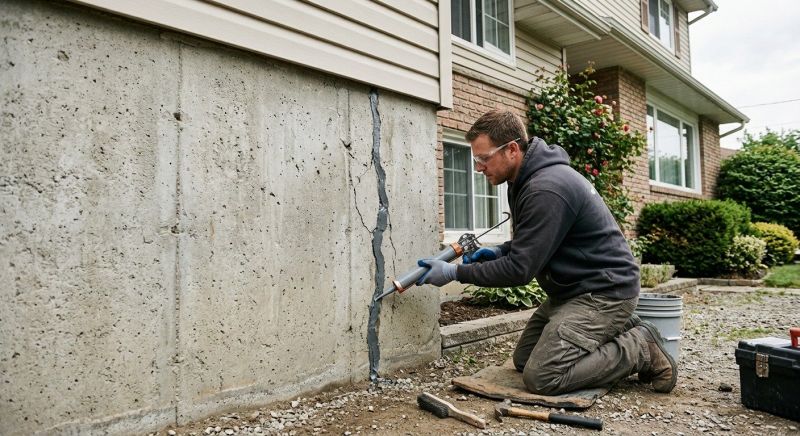 Foundation Crack Sealing in Newaygo, MI