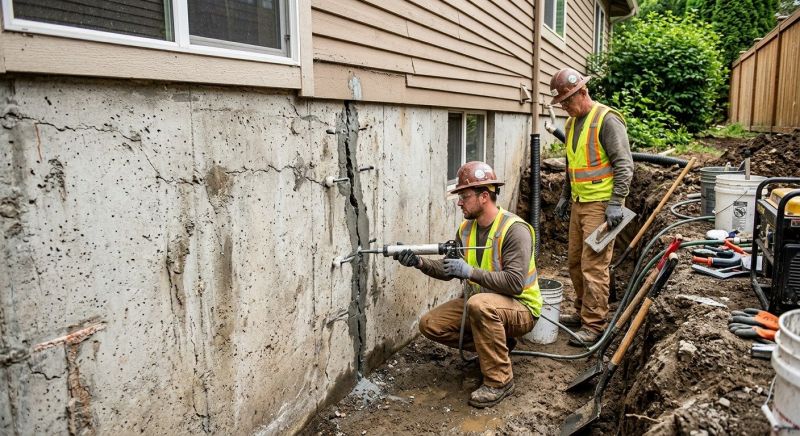 Foundation Cracks Repair in Newaygo, MI