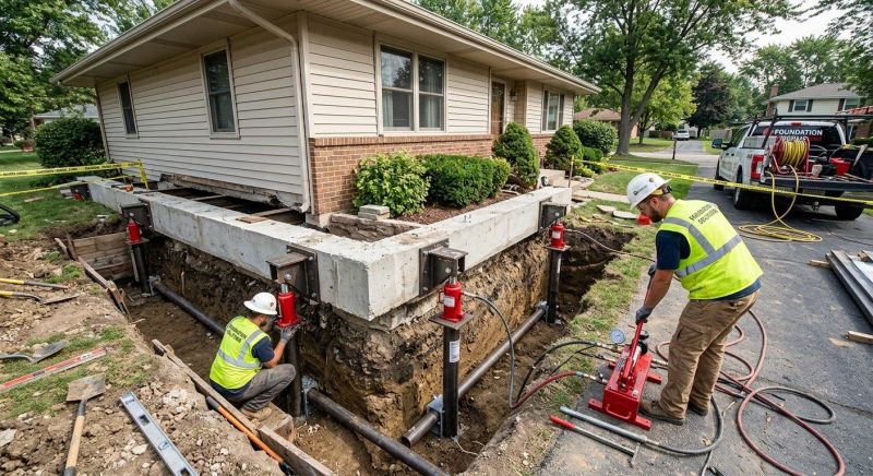Foundation Jacking in Gowen, MI