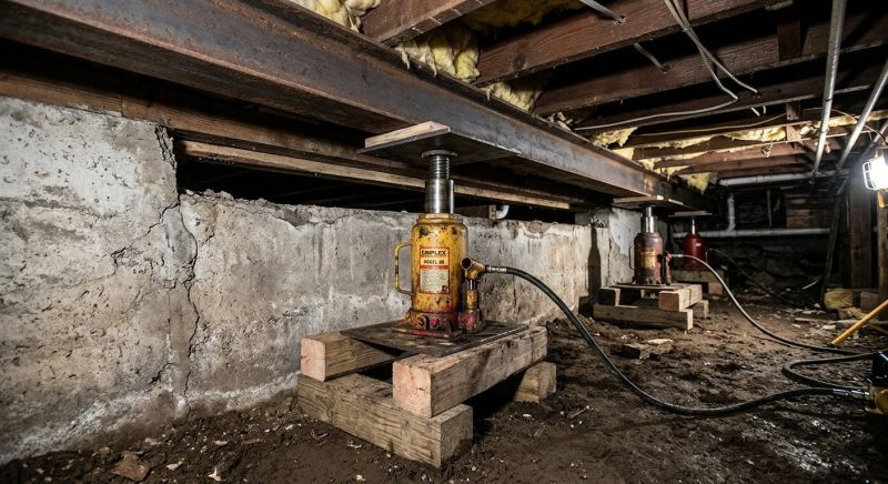 Foundation Jacking in Holton, MI