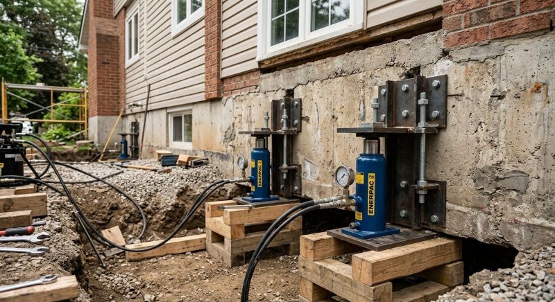 Foundation Jacking in Howard City, MI