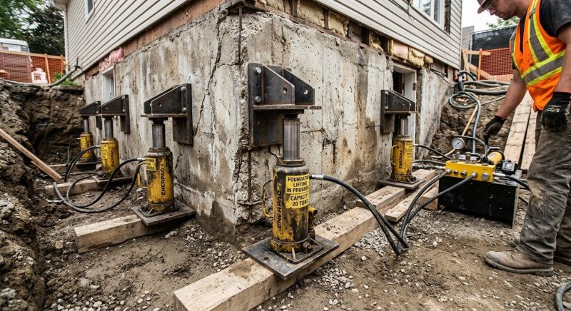 Foundation Jacking in Howard City, MI