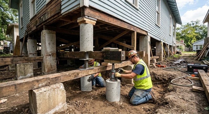 Foundation Pier Repair in Newaygo, MI