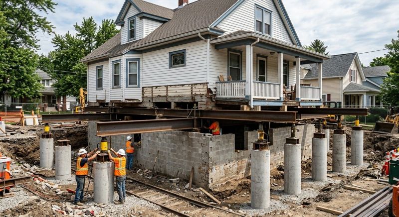 Foundation Raising in Big Rapids, MI