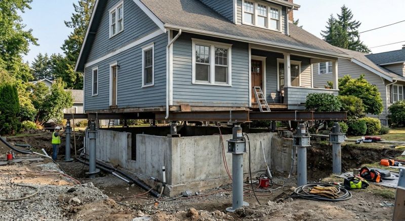 Foundation Raising in Sparta, MI