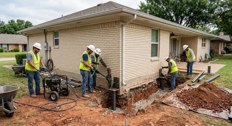 Foundation Stabilizing in Big Rapids, MI