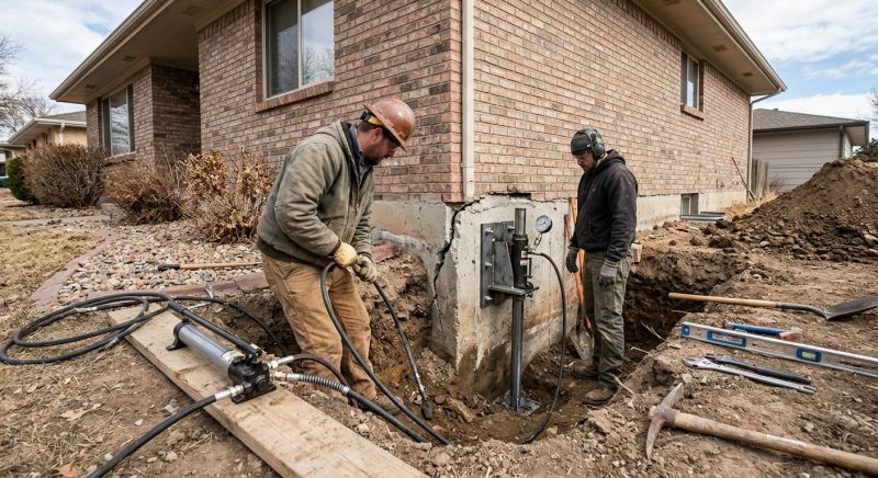 Foundation Stabilizing in Big Rapids, MI