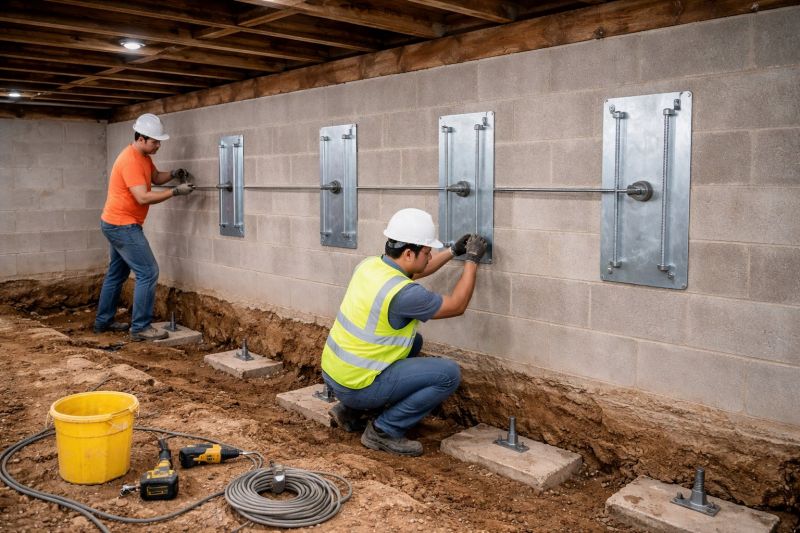 Foundation Stabilizing in Big Rapids, MI