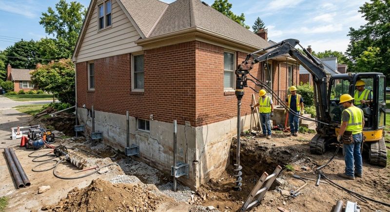 Foundation Stabilizing in Big Rapids, MI