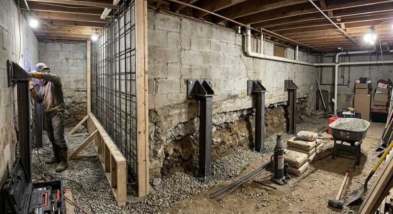 Foundation Stabilizing in Fremont, MI