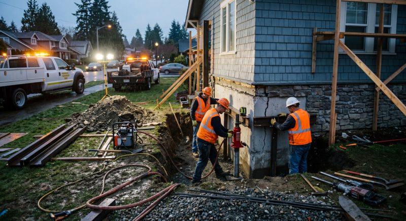 Foundation Stabilizing in Gowen, MI