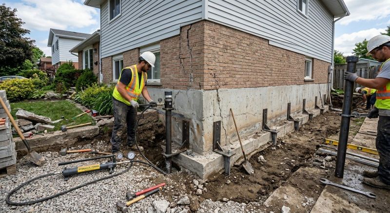 Foundation Stabilizing in Howard City, MI