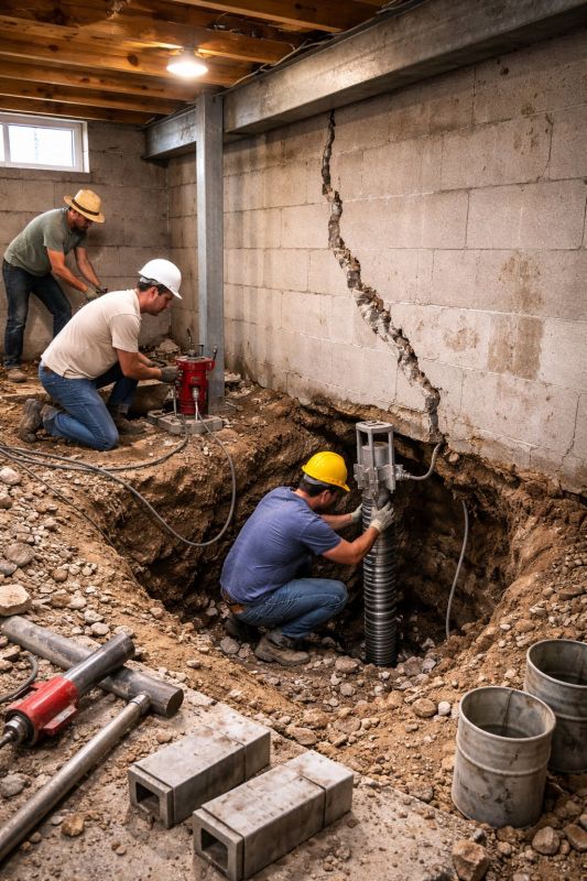 Foundation Structural Repair in Conklin, MI