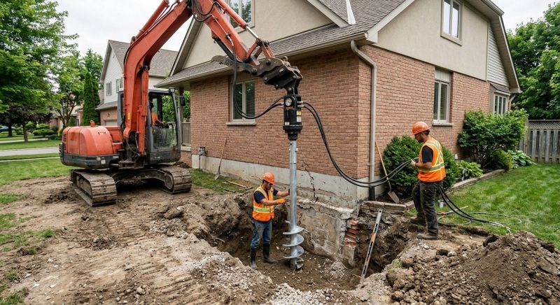 Helical Pile Installation in Newaygo, MI