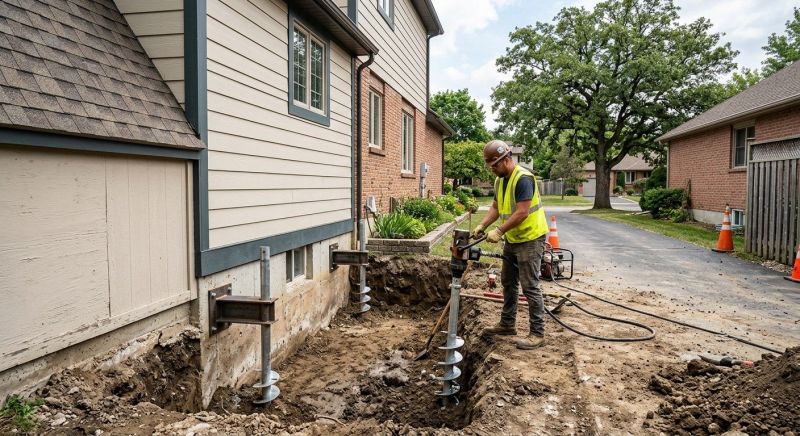 Helical Pile Installation in Newaygo, MI