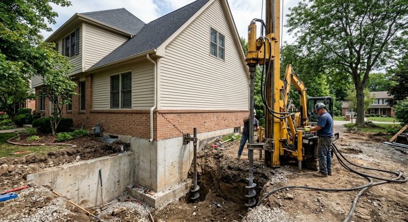 Helical Pile Installation in Newaygo, MI
