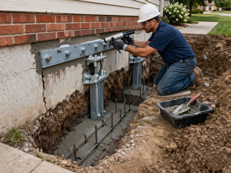 Home Foundation Repair in Morley, MI