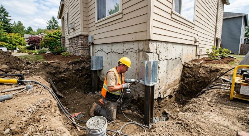 Home Foundation Repair in Stanwood, MI