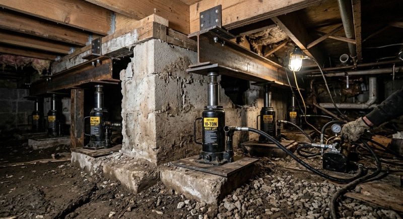 House Foundation Leveling in Newaygo, MI