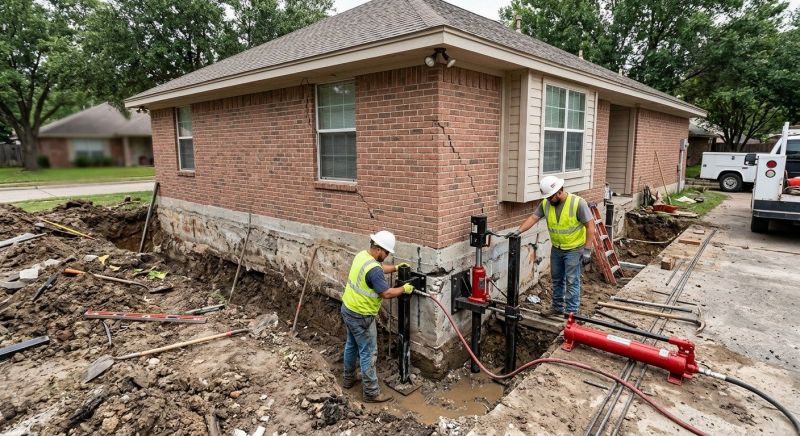 House Foundation Repair in Cedar Springs, MI
