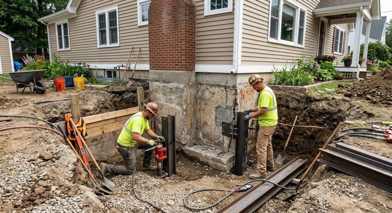 House Foundation Repair in Morley, MI