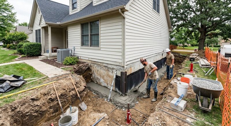 House Foundation Repair in Sparta, MI