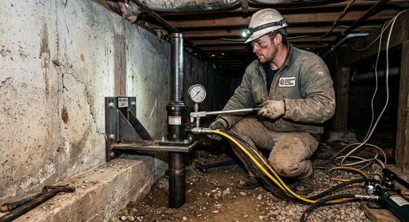 Settling Foundation Service in Conklin, MI