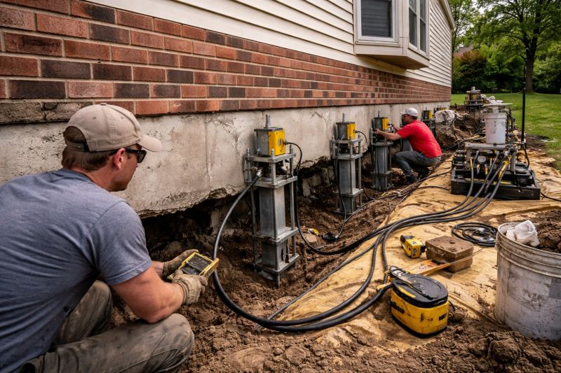 Settling Foundation Service in Newaygo County, MI