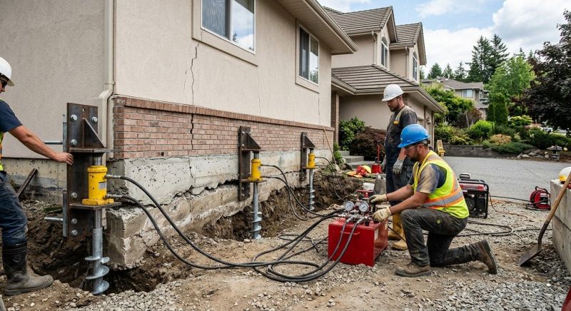 Sinking Foundation Lifting in Newaygo, MI
