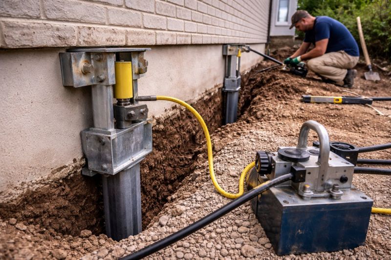 Sinking Foundation Repair in Howard City, MI
