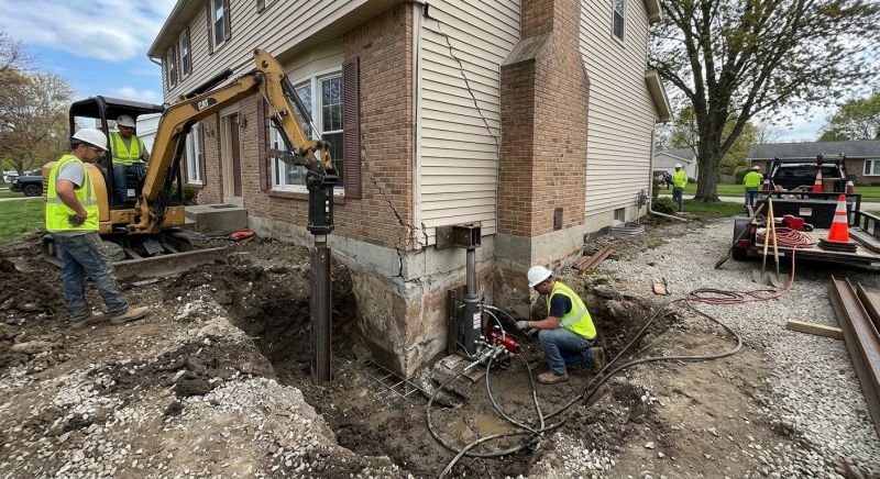 Sinking Foundation Repair in Sparta, MI