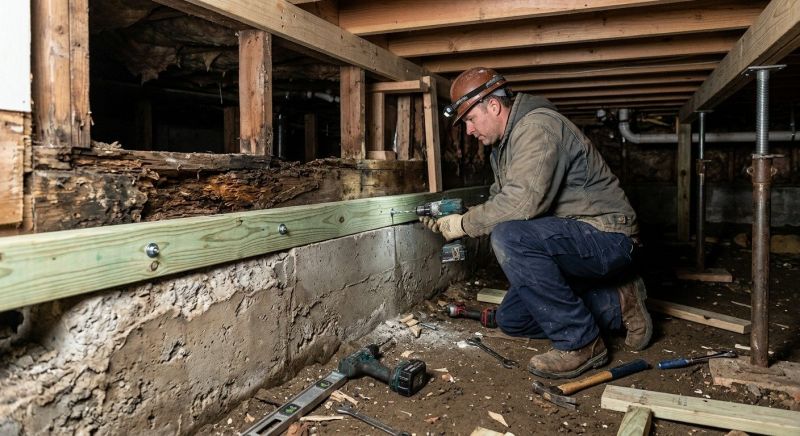 Sinking Foundation Repair in Stanwood, MI