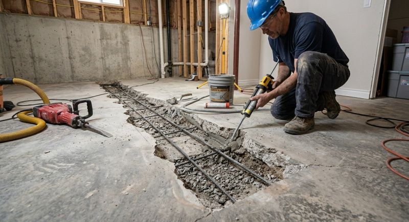 Slab Foundation Repair in Newaygo, MI